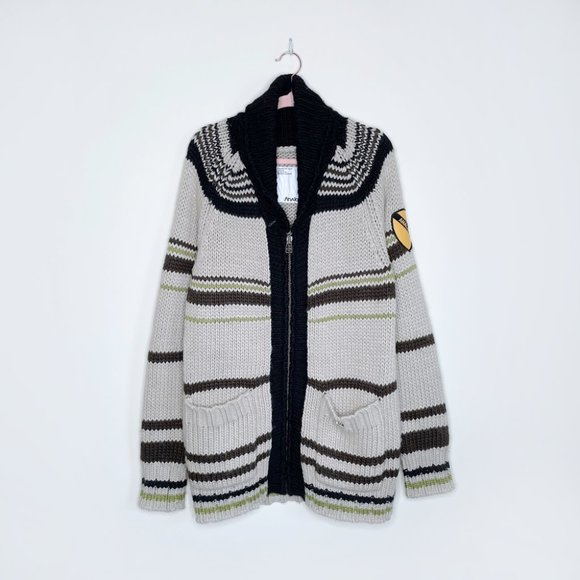 Analog Other - ⚡️SOLD⚡️ analog by burton knit wool blend indian chief cardigan with patch